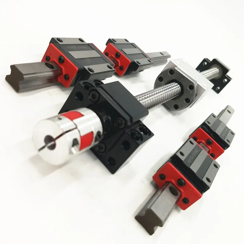 12 HBH20CA Square Linear guide sets + 3 x SFU605-450/1050/1650mm Ballscrew sets + BK BF12 +3 jaw Flexible Coupling Plum Coupler
12 HBH20CA Square Linear guide sets + 3 x SFU605-450/1050/1650mm Ballscrew sets + BK BF12 +3 jaw Flexible Coupling Plum Coupler