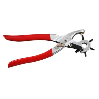 9 Inch 6 Sizes Revolving Watch Band Hollow Hole Puncher Punch Plier for Leather Strap Watch Band Belt Tools W/replaceable punch
9 Inch 6 Sizes Revolving Watch Band Hollow Hole Puncher Punch Plier for Leather Strap Watch Band Belt Tools W/replaceable punch