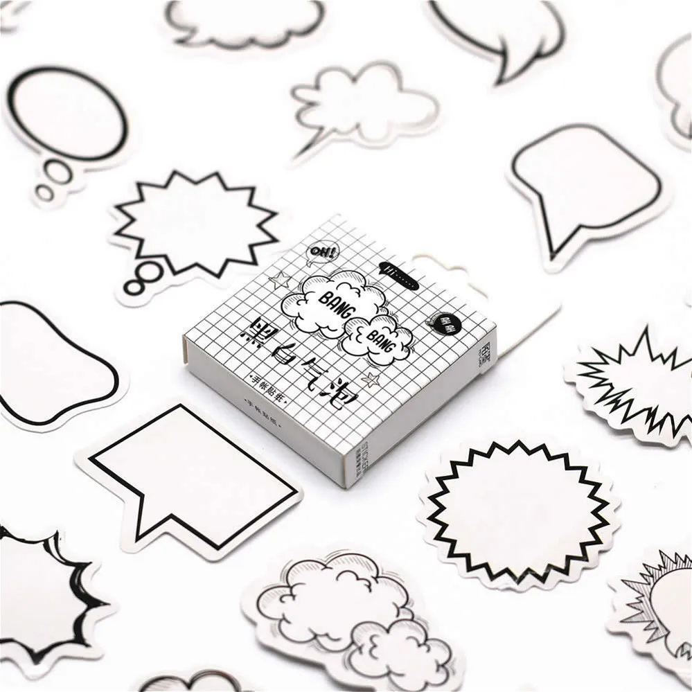 40pcs/set Studenthood Black and White Bubble Memo Pad Sticky Notes Memo Notebook Stationery Note Paper Stickers School Supplies
40pcs/set Studenthood Black and White Bubble Memo Pad Sticky Notes Memo Notebook Stationery Note Paper Stickers School Supplies