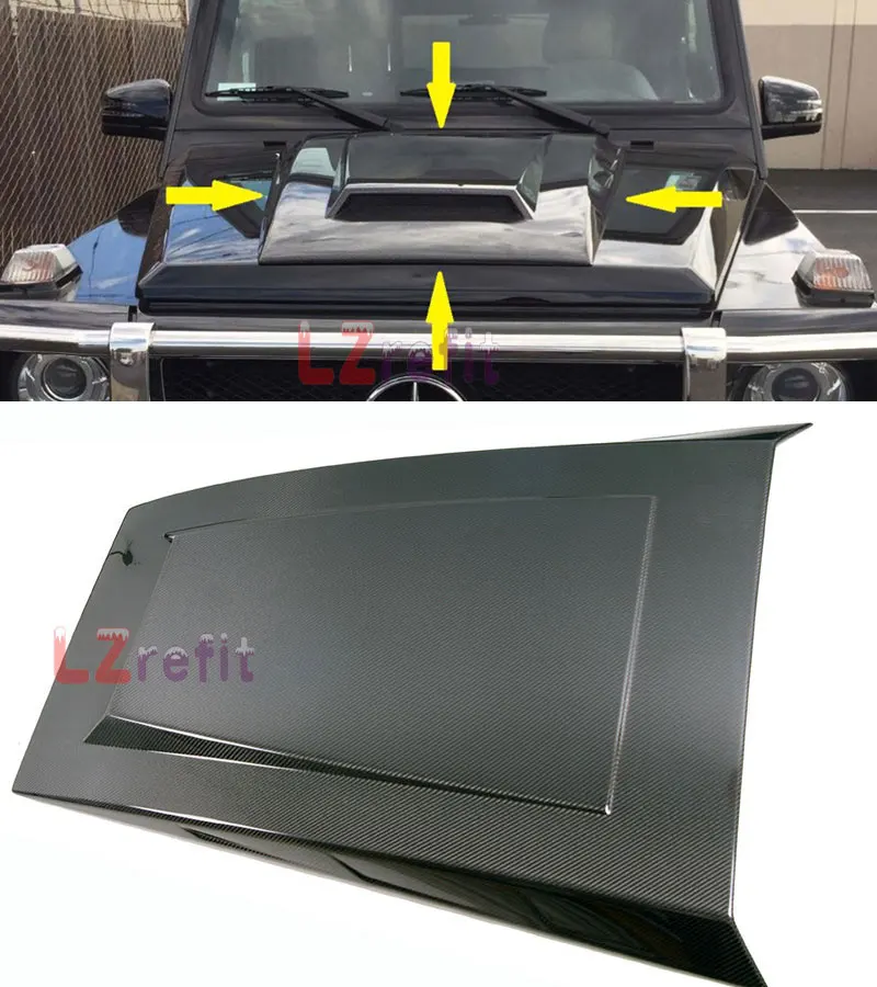 B Style REAL CARBON FIBER HOOD SCOOP HOOD VENT Hood Attachment FOR BENZ G CLASS W463 G63 G65 G500 G55 2012UP
B Style REAL CARBON FIBER HOOD SCOOP HOOD VENT Hood Attachment FOR BENZ G CLASS W463 G63 G65 G500 G55 2012UP