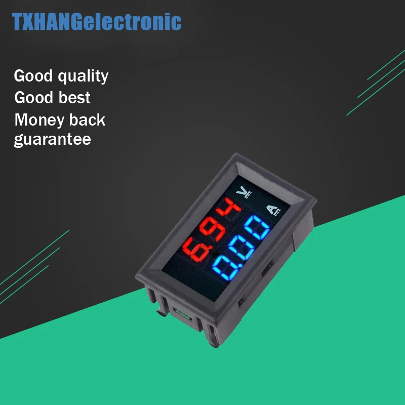 DC 100V 0-100V 10A Digital Voltmeter Ammeter Dual Display Voltage Detector Current Meter Panel Amp Volt Gauge 0.28" Red Blue LED
DC 100V 0-100V 10A Digital Voltmeter Ammeter Dual Display Voltage Detector Current Meter Panel Amp Volt Gauge 0.28" Red Blue LED