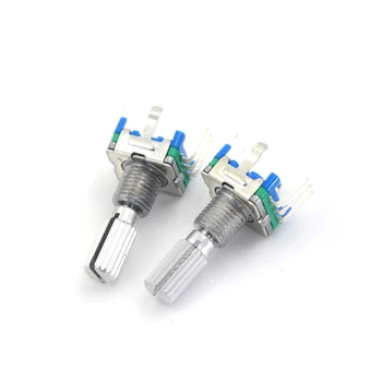 5pcs Rotary encoder,code switch/EC11/ audio digital potentiometer,with switch,5Pin, handle length 15mm
5pcs Rotary encoder,code switch/EC11/ audio digital potentiometer,with switch,5Pin, handle length 15mm