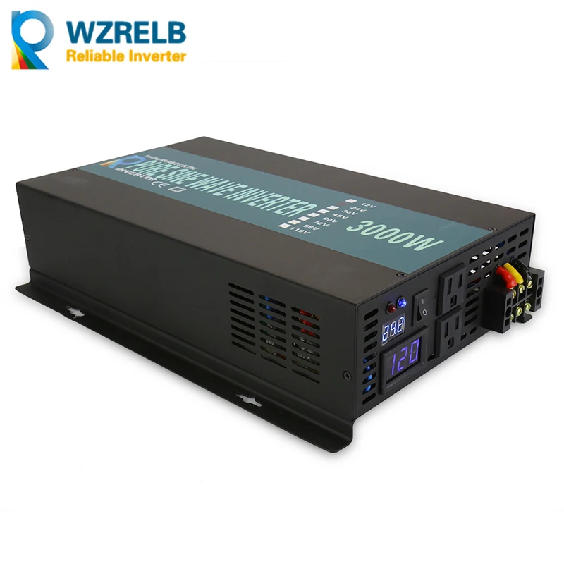 Pure Sine Wave Inverter 3000W Solar Panel Inverter Power Supply 12V/24V/36V/48V DC to 100V/110V/120V/220V/230V/24V AC Converter
Pure Sine Wave Inverter 3000W Solar Panel Inverter Power Supply 12V/24V/36V/48V DC to 100V/110V/120V/220V/230V/24V AC Converter