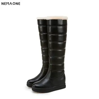NEMAONE Large Size 34-43 black pink white Women Shoes Woman snow boots Casual comfortable Warm Plush Winter Knee High Boots
NEMAONE Large Size 34-43 black pink white Women Shoes Woman snow boots Casual comfortable Warm Plush Winter Knee High Boots