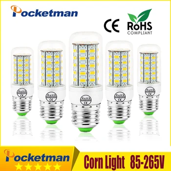 E27 LED Lamp E14 LED Bulb SMD5730 220V Corn Bulb 24 36 48 56 69 72LEDs Lampada Chandelier Candle LED Light For Home Decoration
E27 LED Lamp E14 LED Bulb SMD5730 220V Corn Bulb 24 36 48 56 69 72LEDs Lampada Chandelier Candle LED Light For Home Decoration