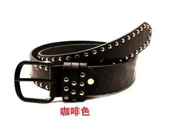 new design Lady's Slender Waist Belt Rivets Female Fashion women Belts Punk Belt Luxury Belt
new design Lady's Slender Waist Belt Rivets Female Fashion women Belts Punk Belt Luxury Belt