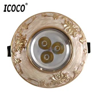ICOCO European Style 3W LED Ceiling Lamp Resin Panel Home Lighting Lamp Office Spotlight Modern Bedroom Livingroom Lamp
ICOCO European Style 3W LED Ceiling Lamp Resin Panel Home Lighting Lamp Office Spotlight Modern Bedroom Livingroom Lamp