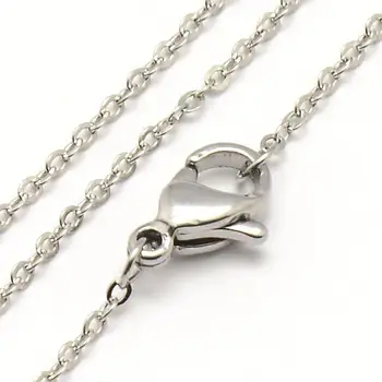 Trendy Unisex 304 Stainless Steel Cross Chain Necklaces, with Lobster Clasps, Stainless Steel Color, 17.7"(449mm), 1.5x0.2mm
Trendy Unisex 304 Stainless Steel Cross Chain Necklaces, with Lobster Clasps, Stainless Steel Color, 17.7"(449mm), 1.5x0.2mm