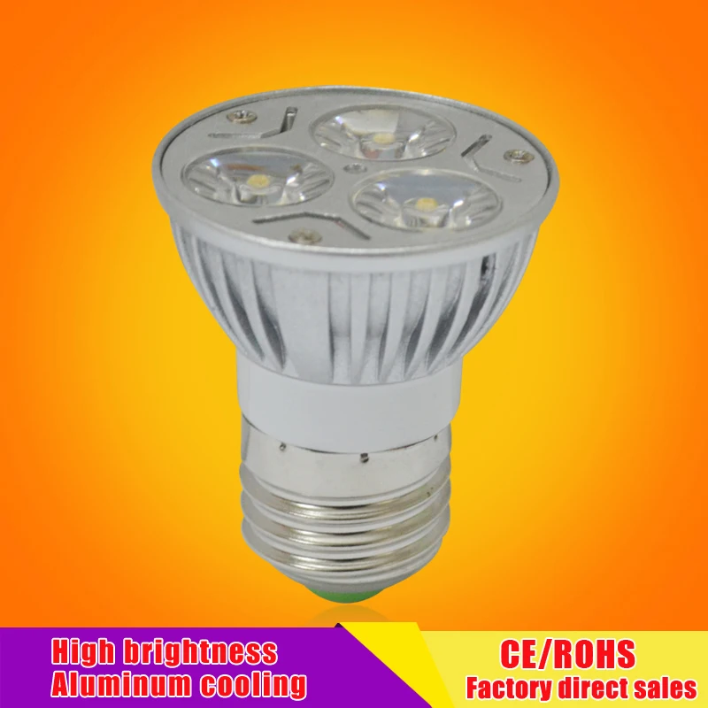 Bright E27 Lampada LED Bulb 110V 220V Bombillas LED Lamp Spotlight 3w led light Lampara Spot Light
Bright E27 Lampada LED Bulb 110V 220V Bombillas LED Lamp Spotlight 3w led light Lampara Spot Light