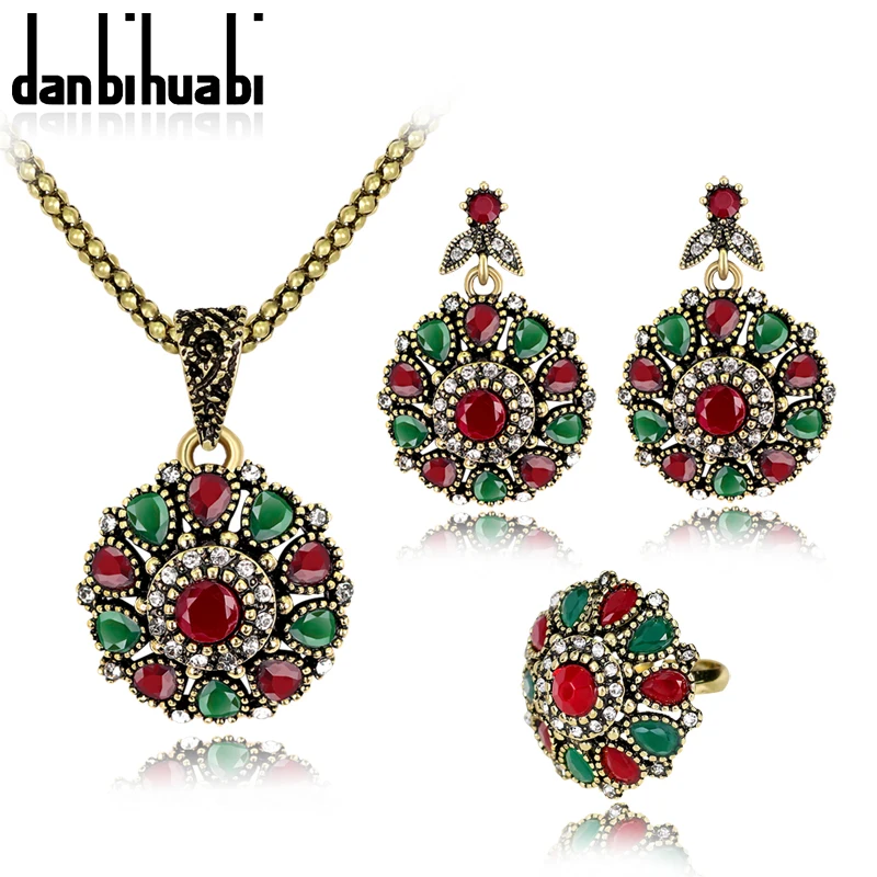 danbihuabi Vintage Crystal Flower Necklace&Earings&Ring Jewelry Sets For Women Wedding Enamel African Beads Jewelry Set
danbihuabi Vintage Crystal Flower Necklace&Earings&Ring Jewelry Sets For Women Wedding Enamel African Beads Jewelry Set