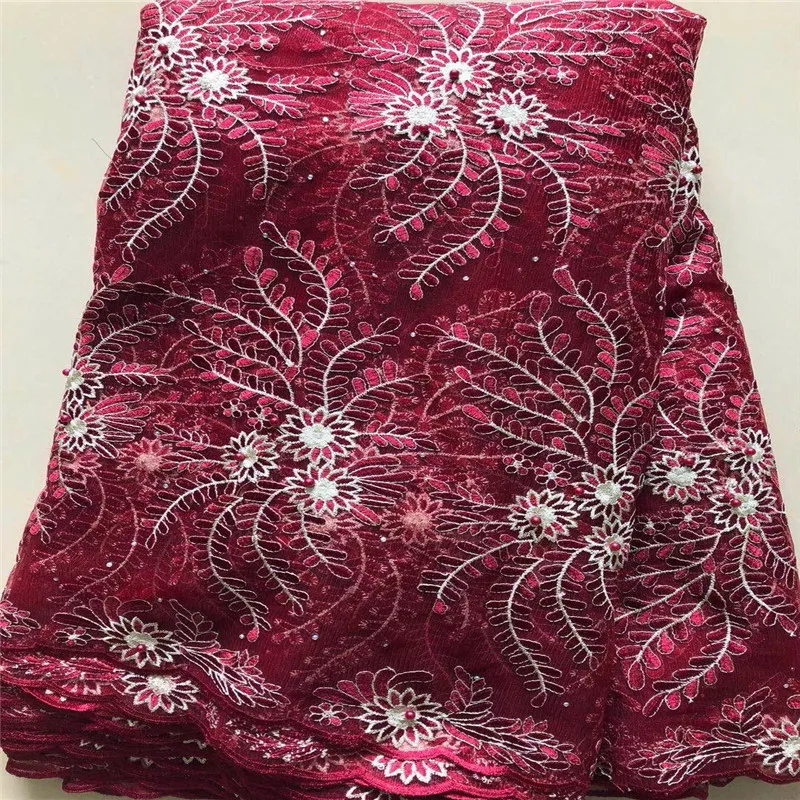 HFX Embroidered Tulle Lace High Quality Beaded Cheap Net Lace Fabric Wine Color African Lace Fabric For Nigerian Wedding X1240-8
HFX Embroidered Tulle Lace High Quality Beaded Cheap Net Lace Fabric Wine Color African Lace Fabric For Nigerian Wedding X1240-8