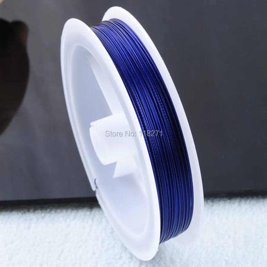 WOJIAER 0.45mm Dark Blue Wire Cord Thread For Bracelet or Necklace Jewelry Making accessories 1Pcs 45m PH3017
WOJIAER 0.45mm Dark Blue Wire Cord Thread For Bracelet or Necklace Jewelry Making accessories 1Pcs 45m PH3017