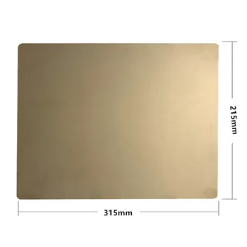ENERGETIC New Removal Spring steel sheet Heat Bed applied PEI Build Platform 215x315mm for DIY 3D Printer Hot Bed
ENERGETIC New Removal Spring steel sheet Heat Bed applied PEI Build Platform 215x315mm for DIY 3D Printer Hot Bed