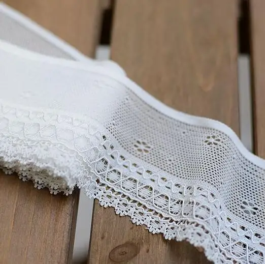 2 Meters 4.8cm Width Ivory Elastic Lace Trim New Arrival Lace Ribbon for Garment Accessories
2 Meters 4.8cm Width Ivory Elastic Lace Trim New Arrival Lace Ribbon for Garment Accessories