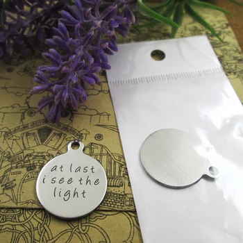 20pcs--"at last i see the light"stainless steel charms more style for choosing DIY Charms pendants for necklace
20pcs--"at last i see the light"stainless steel charms more style for choosing DIY Charms pendants for necklace
