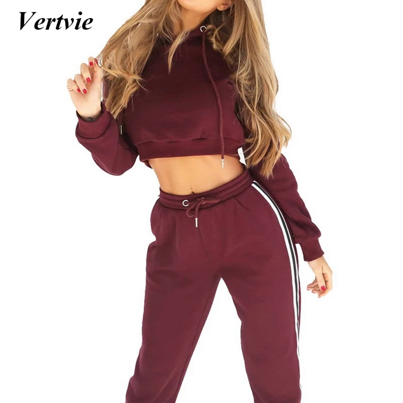 Vertvie Two Piece Tracksuits Women Striped Sport Sets Running Jogging Gym Yoga Sets 2019 Short Tops Long Sleeve With Hooded
Vertvie Two Piece Tracksuits Women Striped Sport Sets Running Jogging Gym Yoga Sets 2019 Short Tops Long Sleeve With Hooded