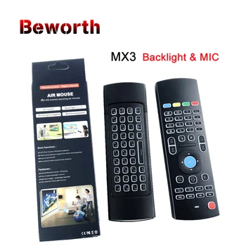 Backlight MX3 PRO Air Mouse With Mic Voice Backlit Wireless Keyboard 2.4G IR Learning Remote Control For T95Z Plus X96 Mini
Backlight MX3 PRO Air Mouse With Mic Voice Backlit Wireless Keyboard 2.4G IR Learning Remote Control For T95Z Plus X96 Mini