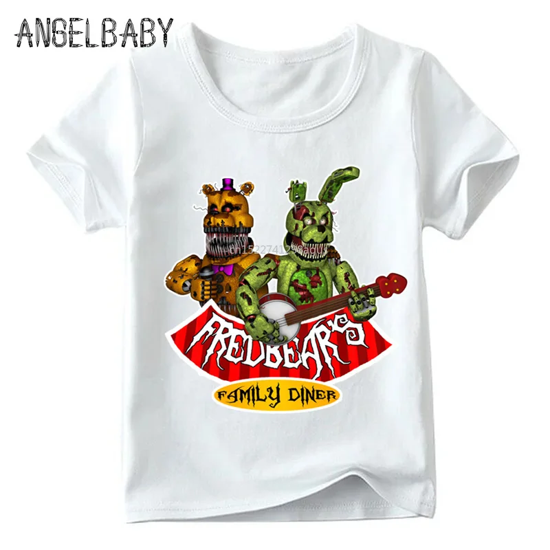 Children Five Nights At Freddy Cartoon Funny T Shirts Summer 5 Freddys Baby Boys/Girls Top O-Neck T Shirt Kids Clothes,HKP2408
Children Five Nights At Freddy Cartoon Funny T Shirts Summer 5 Freddys Baby Boys/Girls Top O-Neck T Shirt Kids Clothes,HKP2408