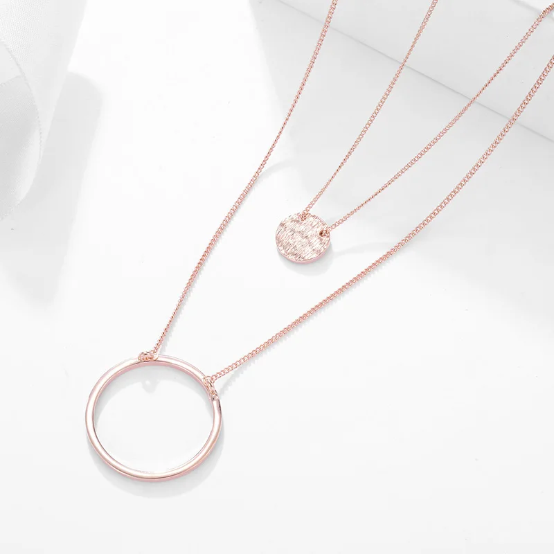 Trendy Necklaces Alloy Choker Double Layer Boho Gold Silver Rose Gold Round Women Necklace Fashion Jewelry collares de moda 2019
Trendy Necklaces Alloy Choker Double Layer Boho Gold Silver Rose Gold Round Women Necklace Fashion Jewelry collares de moda 2019