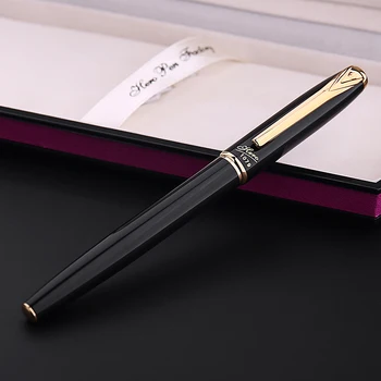 HERO 1079 Smooth Black and Gold Clip Fountain Pen with 0.38mm Extra Fina Nib Luxury Metal Ink Pens for Finance Free Shipping
HERO 1079 Smooth Black and Gold Clip Fountain Pen with 0.38mm Extra Fina Nib Luxury Metal Ink Pens for Finance Free Shipping