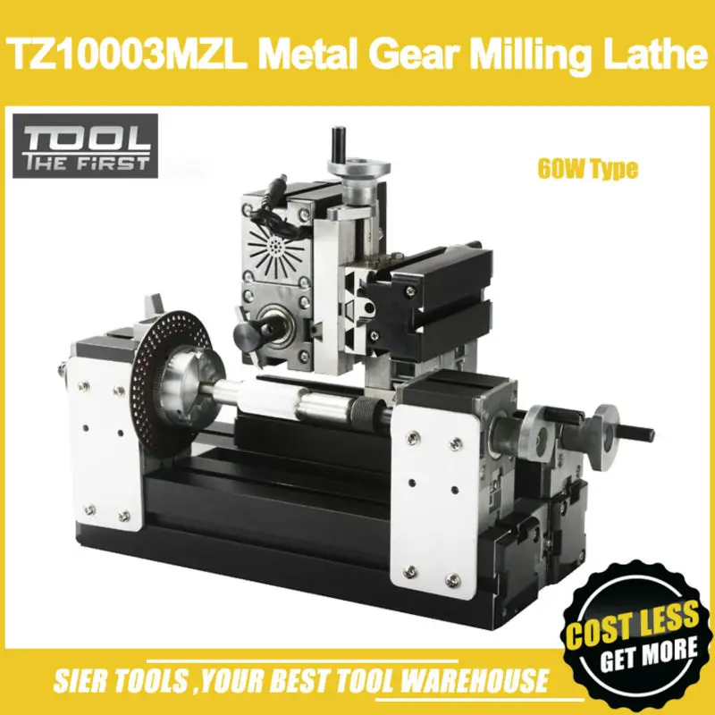TZ10002MZL 60W Mini Metal Gear Milling Machine/60W,12000rpm Powerful Horizontal mill machine
TZ10002MZL 60W Mini Metal Gear Milling Machine/60W,12000rpm Powerful Horizontal mill machine