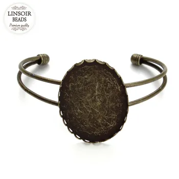 1 Pcs 40*30mm Antique bronze Bracelet &Bangle Trays Bracelet Blank Findings Cabochon Case Bangle Blank Trays Bezel Setting F3083
1 Pcs 40*30mm Antique bronze Bracelet &Bangle Trays Bracelet Blank Findings Cabochon Case Bangle Blank Trays Bezel Setting F3083