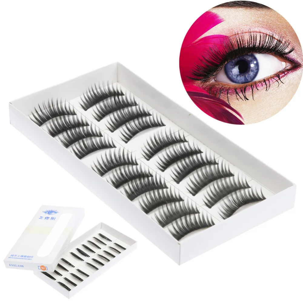 10 Pairs False Eyelashes Professional Women Makeup Party Handmade Eyelash Eye Lashes Extension Cosmetic Tool- 3 Styles
10 Pairs False Eyelashes Professional Women Makeup Party Handmade Eyelash Eye Lashes Extension Cosmetic Tool- 3 Styles