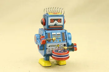 Foreign trade vintage metal wound classic spring wind robot toys rare collection Legs Walking baby toy wind up toys
Foreign trade vintage metal wound classic spring wind robot toys rare collection Legs Walking baby toy wind up toys