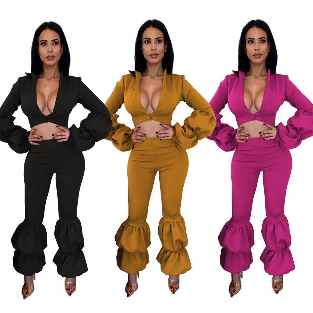 2019 New African Fashion sexy pure color OL suits tops with Pants 2pcs/Suit Big Elastic
2019 New African Fashion sexy pure color OL suits tops with Pants 2pcs/Suit Big Elastic