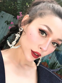 Cute Crystal Zircon Dangle Earrings for Women Jewelry Gift Anchor-shape Earrings Party Girl Drop Earrings
Cute Crystal Zircon Dangle Earrings for Women Jewelry Gift Anchor-shape Earrings Party Girl Drop Earrings