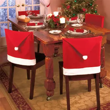 Hot Christmas Festival Chair Cover Dining Non-woven Fabric Red Hat With Ball Back Chair Cover For Kitchen Decorative New Year
Hot Christmas Festival Chair Cover Dining Non-woven Fabric Red Hat With Ball Back Chair Cover For Kitchen Decorative New Year