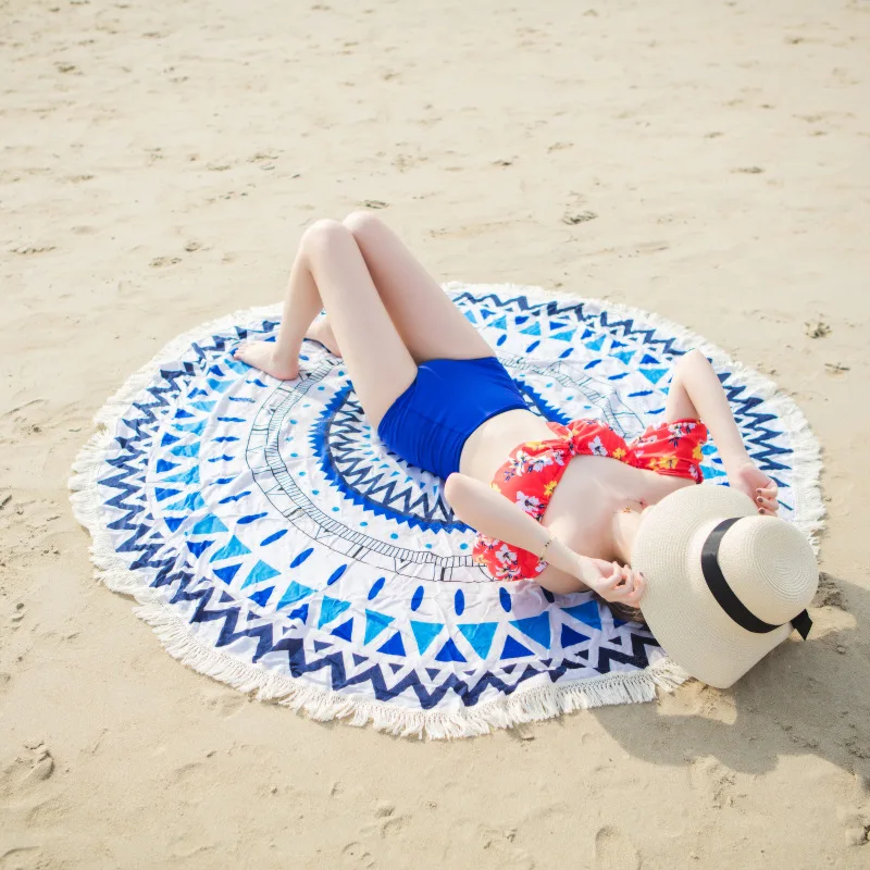 Thin Round Beach Towel Bohemian Mandala Circle Pool Sunscreen Shawl Wrap Indian Tablecloth Wall Hanging Decoration Tapestry
Thin Round Beach Towel Bohemian Mandala Circle Pool Sunscreen Shawl Wrap Indian Tablecloth Wall Hanging Decoration Tapestry