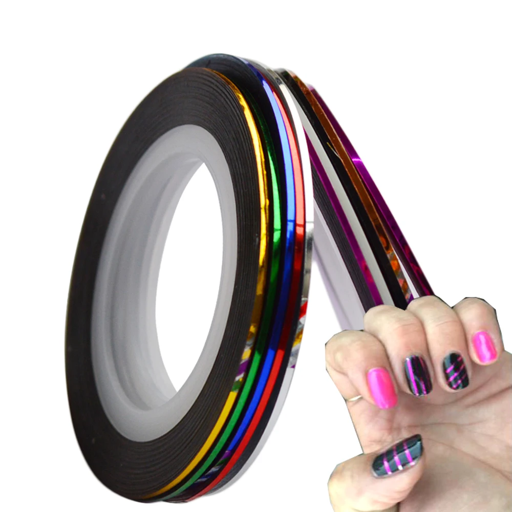 Hot Sale 10pcs/lot Striping Tape Line Nail Art Sticker Decoration DIY Decals UV Gel Acrylic Nail Tips SANC391
Hot Sale 10pcs/lot Striping Tape Line Nail Art Sticker Decoration DIY Decals UV Gel Acrylic Nail Tips SANC391