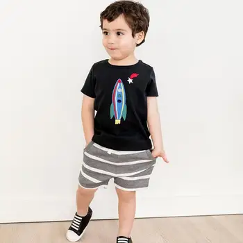 Little maven brand children 2019 summer baby boys clothes cotton children's sets animal striped rocket print t shirt + shorts
Little maven brand children 2019 summer baby boys clothes cotton children's sets animal striped rocket print t shirt + shorts
