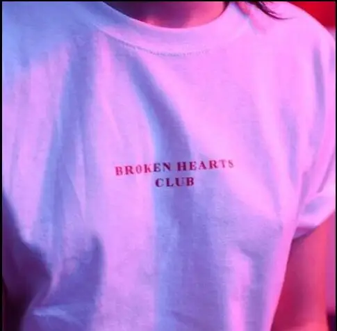 BROKEN HEARTS CLUB Tee Women's fashion clothing Funny Tumblr tops summer style outfits t shirt harajuku tshirt t-shirt
BROKEN HEARTS CLUB Tee Women's fashion clothing Funny Tumblr tops summer style outfits t shirt harajuku tshirt t-shirt