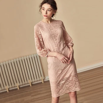 Spring Autumn Party Dress Women Clothes 2020 Elegant Hollow Out Elegant Lace Dresses Vintage O Neck Ladies Midi Dress Vestidos 
Spring Autumn Party Dress Women Clothes 2020 Elegant Hollow Out Elegant Lace Dresses Vintage O Neck Ladies Midi Dress Vestidos