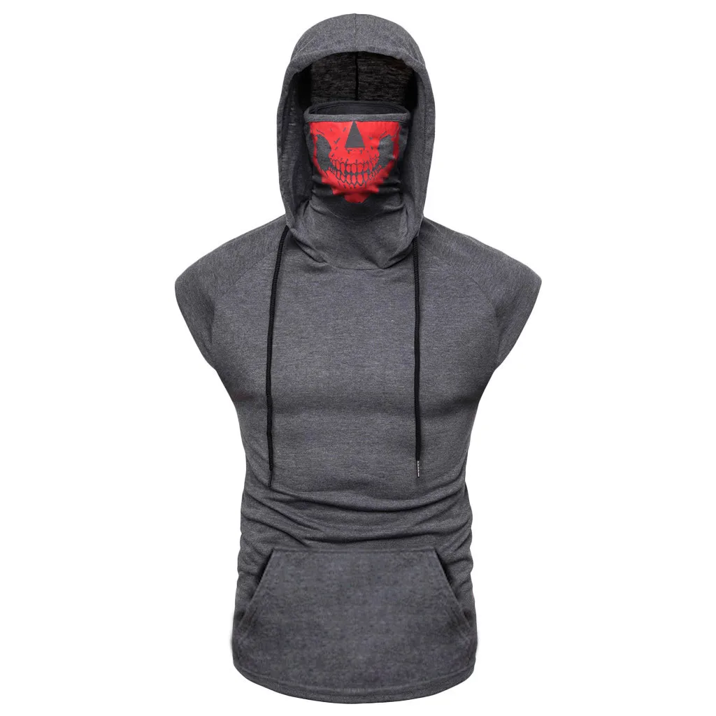 Tank Top Mens Skull Mask Button Sports Vest Hooded Splice Large Open-Forked Vest Debardeur Musculation Mens Gym Vest Tank Top
Tank Top Mens Skull Mask Button Sports Vest Hooded Splice Large Open-Forked Vest Debardeur Musculation Mens Gym Vest Tank Top
