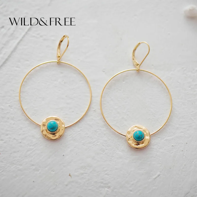 Wild&Free Bohemian Round Natural Stone Dangle Earrings For Women Simple Gold Big Circle Drop Earrings Summer Dress Jewelry Gift
Wild&Free Bohemian Round Natural Stone Dangle Earrings For Women Simple Gold Big Circle Drop Earrings Summer Dress Jewelry Gift