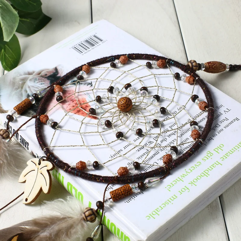 Handmade Indian Dream Catcher Dreamcatcher Wind ChimesNet with Feather Bead Wall Hanging Decoration Car Ornament Craft Gifts
Handmade Indian Dream Catcher Dreamcatcher Wind ChimesNet with Feather Bead Wall Hanging Decoration Car Ornament Craft Gifts