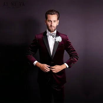 New Custom Made Black/Red/Yellow Velvet Prom Party 2 PC Suit Groomsman Tuxedo Men's Wedding Suits Best Men Tailored(Jacket+Pant)
New Custom Made Black/Red/Yellow Velvet Prom Party 2 PC Suit Groomsman Tuxedo Men's Wedding Suits Best Men Tailored(Jacket+Pant)