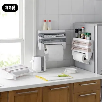AAG Kitchen Storage Rack Cling Film Sauce Bottle Organizer Paper Towel Holder Kitchen Tool Shelf Plastic Wrap Cutting Device
AAG Kitchen Storage Rack Cling Film Sauce Bottle Organizer Paper Towel Holder Kitchen Tool Shelf Plastic Wrap Cutting Device