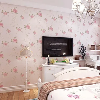 Beautiful Floral Pastoral Wallpaper Roll Flocked Non-woven Wall Paper for Kids Wedding Room Background Home Improvement 10M
Beautiful Floral Pastoral Wallpaper Roll Flocked Non-woven Wall Paper for Kids Wedding Room Background Home Improvement 10M