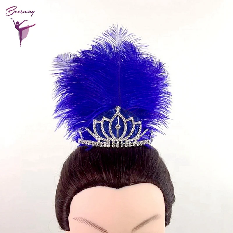 Royal Blue Feather Hand Made Nutcracker Ballet Headwear Blue Bird Ballet Headpiece with Tiara Hair Accessory for ballet
Royal Blue Feather Hand Made Nutcracker Ballet Headwear Blue Bird Ballet Headpiece with Tiara Hair Accessory for ballet
