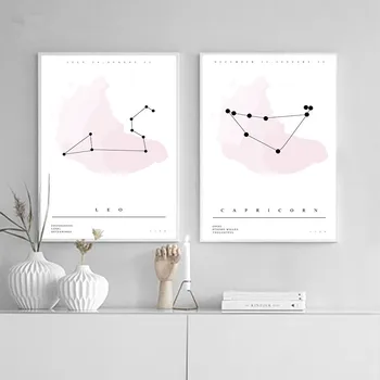 Twelve Constellations Nursery Wall Art Canvas Posters Zodiac Astrology Sign Prints Painting Nordic Kids Decoration Pictures
Twelve Constellations Nursery Wall Art Canvas Posters Zodiac Astrology Sign Prints Painting Nordic Kids Decoration Pictures