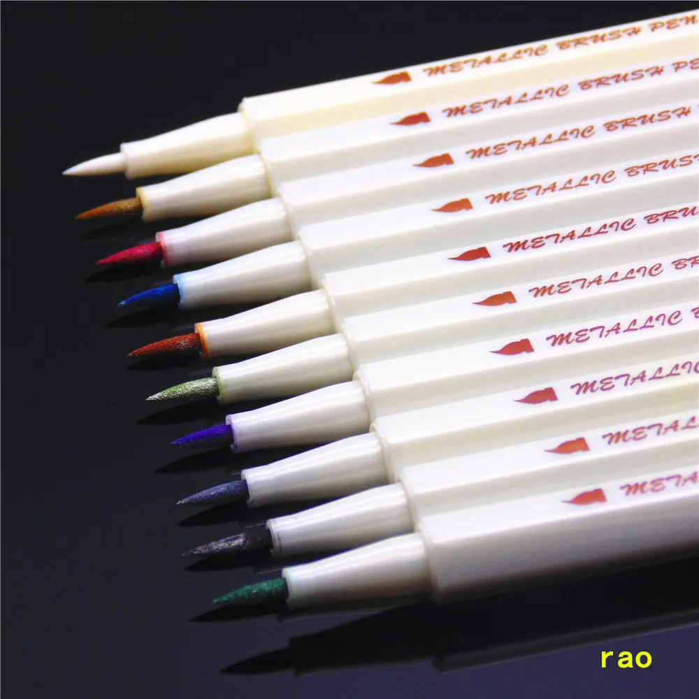 STA 6551BR 10 Colors Metallic Marker Pen DIY Scrapbooking Crafts Soft Brush Pen Art Marker Pen For Stationery School Supplies
STA 6551BR 10 Colors Metallic Marker Pen DIY Scrapbooking Crafts Soft Brush Pen Art Marker Pen For Stationery School Supplies