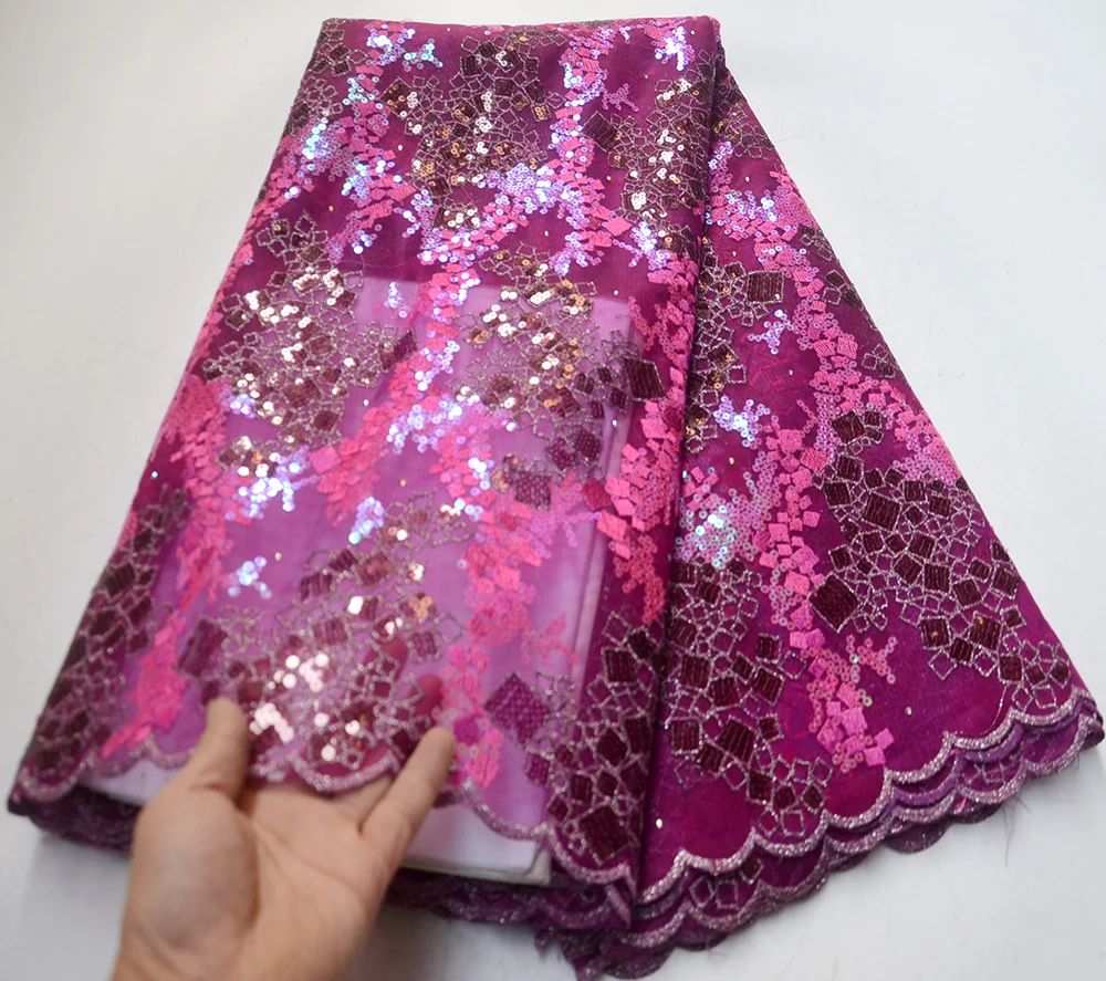 2019 High Quality African Lace Fabric Organza French Net Embroidery Sequins Tulle Lace Fabric For Nigerian Party Dress
2019 High Quality African Lace Fabric Organza French Net Embroidery Sequins Tulle Lace Fabric For Nigerian Party Dress