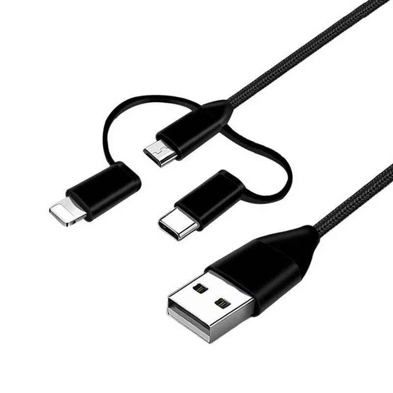 Mobile phone charging cable for Android weaving one to three data cable fast charging three-in-one type-c charging cable
Mobile phone charging cable for Android weaving one to three data cable fast charging three-in-one type-c charging cable