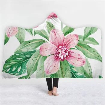 Flower Plants Printing Household Hooded Blanket Sofa Bed Warm Soft Cover Blanket Wearable Windproof Fleece Cloak
Flower Plants Printing Household Hooded Blanket Sofa Bed Warm Soft Cover Blanket Wearable Windproof Fleece Cloak