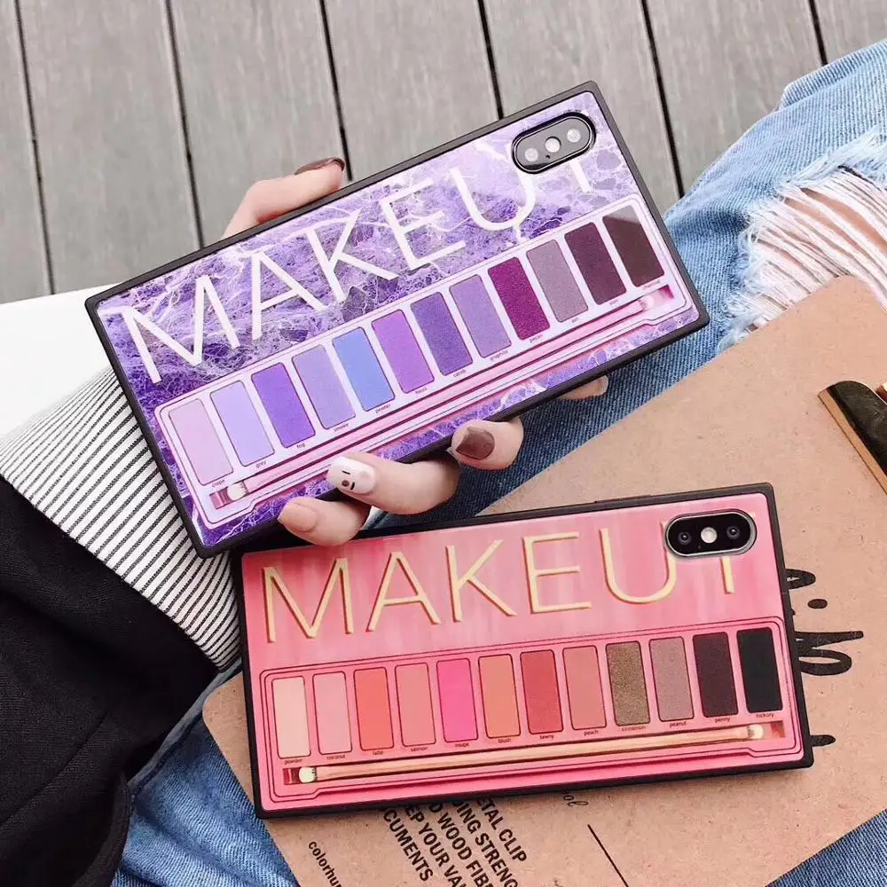 Makeup Eyeshadow Palette Square phone Case For iphone XS Max XR XS for iphone 6 6s 7 8 plus glossy soft silicone case cover
Makeup Eyeshadow Palette Square phone Case For iphone XS Max XR XS for iphone 6 6s 7 8 plus glossy soft silicone case cover