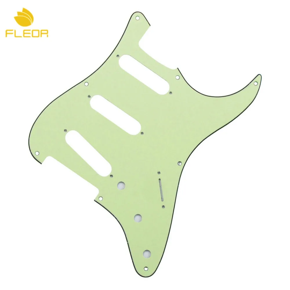 FLEOR US Vintage 8 Holes SSS Guitar Pickguard Anti-scratch Pick Guard Plate Mint Green w/ Screws
FLEOR US Vintage 8 Holes SSS Guitar Pickguard Anti-scratch Pick Guard Plate Mint Green w/ Screws